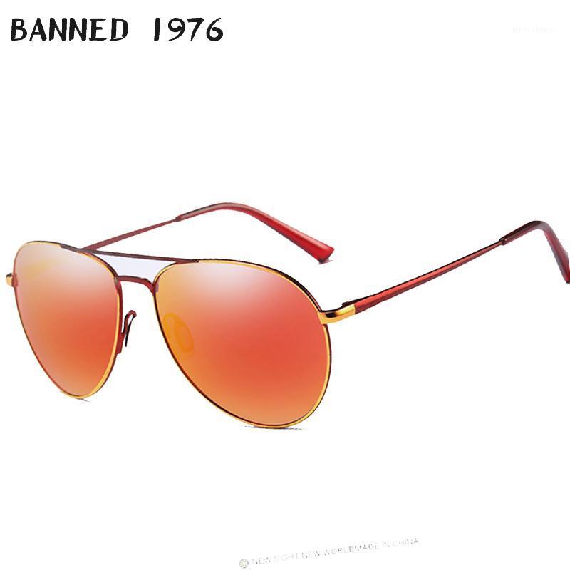 Lunettes de soleil 2021 Aviation polarisée UV400 Nom de la marque Hommes Femmes Lunettes Feminin Oculos Vintage Eyewear avec boîte originale