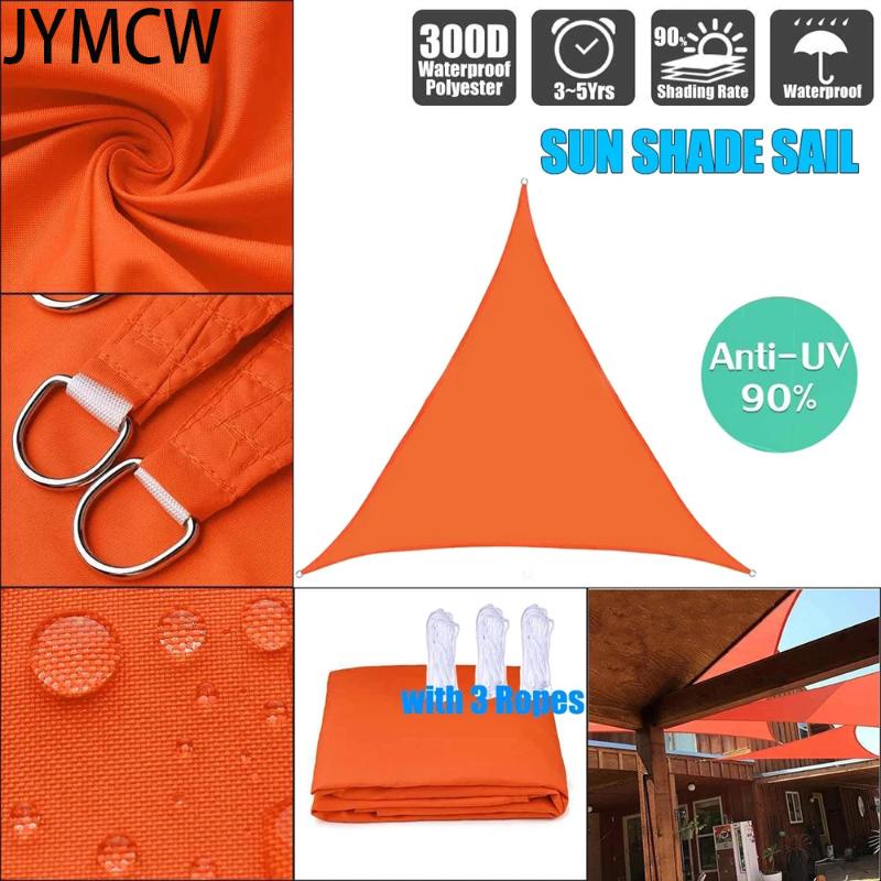 

Tents And Shelters Outdoor Shade Sail, 300D Orange Triangle Waterproof Sail Canopy, Canopy Garden Terrace Swimming Pool Sun Shelter