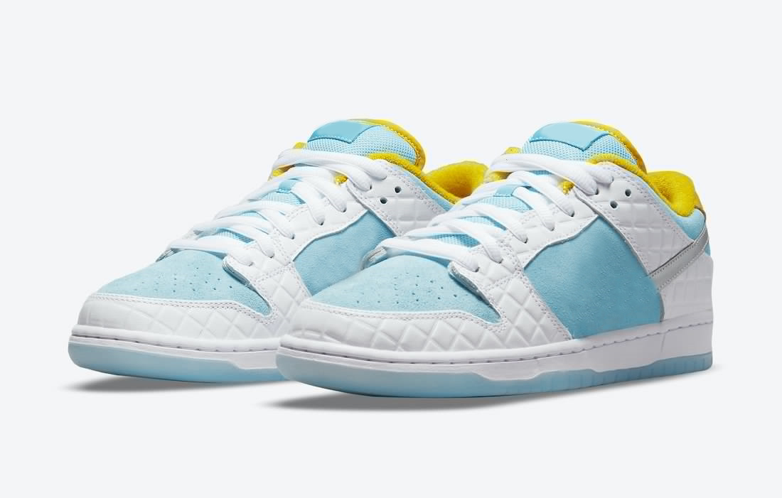 

Shoes Newest FTC Skateboarding x SB Authentic Dunk Men Low White Lagoon Pulse Metallic Silver Speed Yellow Sports Sneakers
