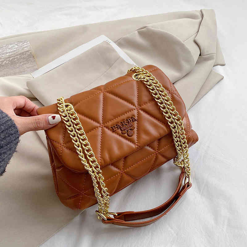 

72% OFF bag 76% designer female new versatile messenger temperament single shoulder rhombic chain fashion autumn and winter small, White