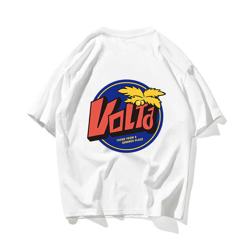 

American Vintage Hip Hop Oversize T Shirt Men Streetwear Harajuku Tshirt Short Sleeve Cotton Loose HipHop T-Shirt White Couple 210603, Yellow