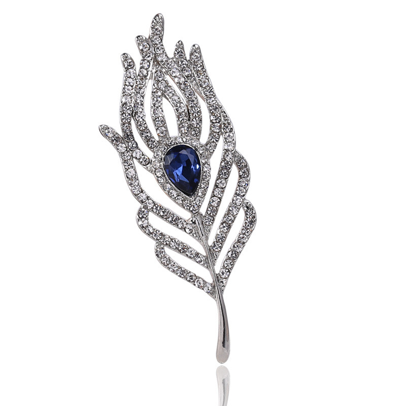 

2021 New Pendant Feather Brooch Dual Purpose Pin Lady's Temperament Brooch