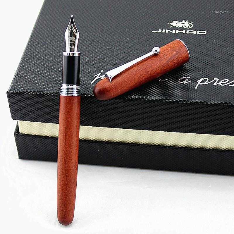 

wood jinhao natural fountain handmade wooden beautiful pen ef/f/calligraphy bent nib fashion writing ink gift set1