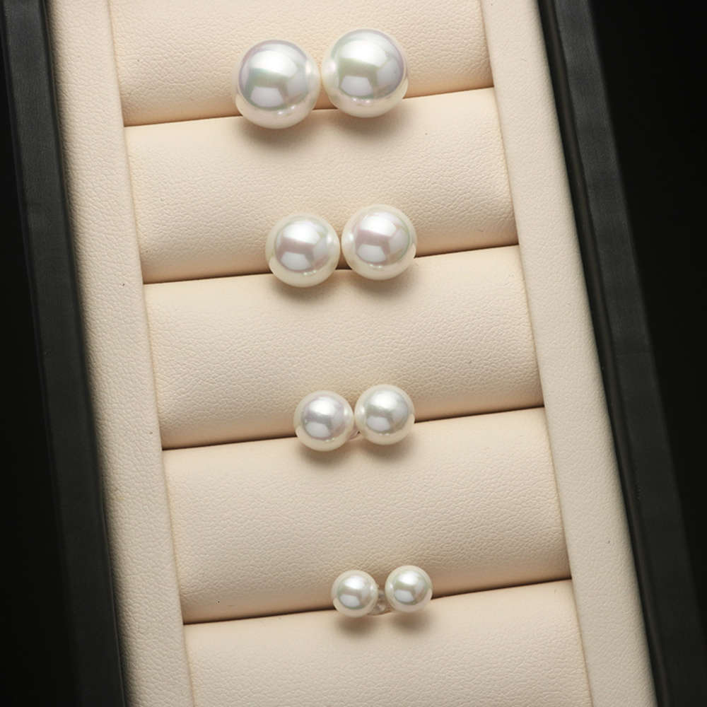 

earrings S925 Silver Shell Pearl Earrings, Golden