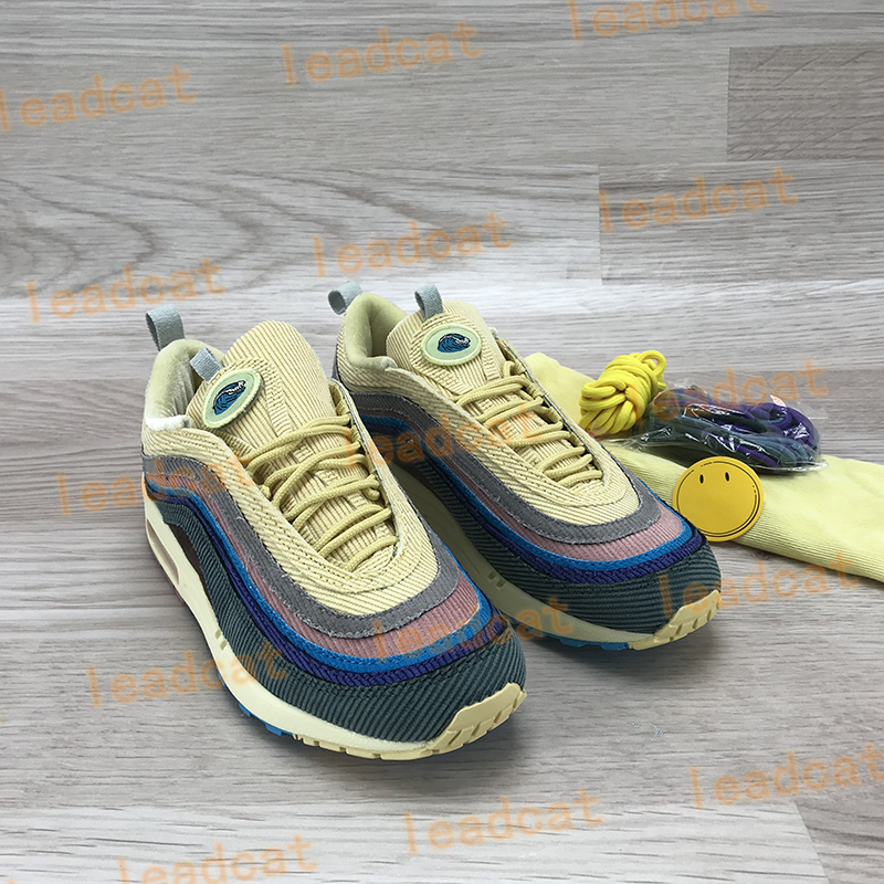 

Top quality 97s sean wotherspoon running shoes men women sports trainers sw cushion OG athletic sneakers mens outdoor chaussures with box, Bubble wrap packaging