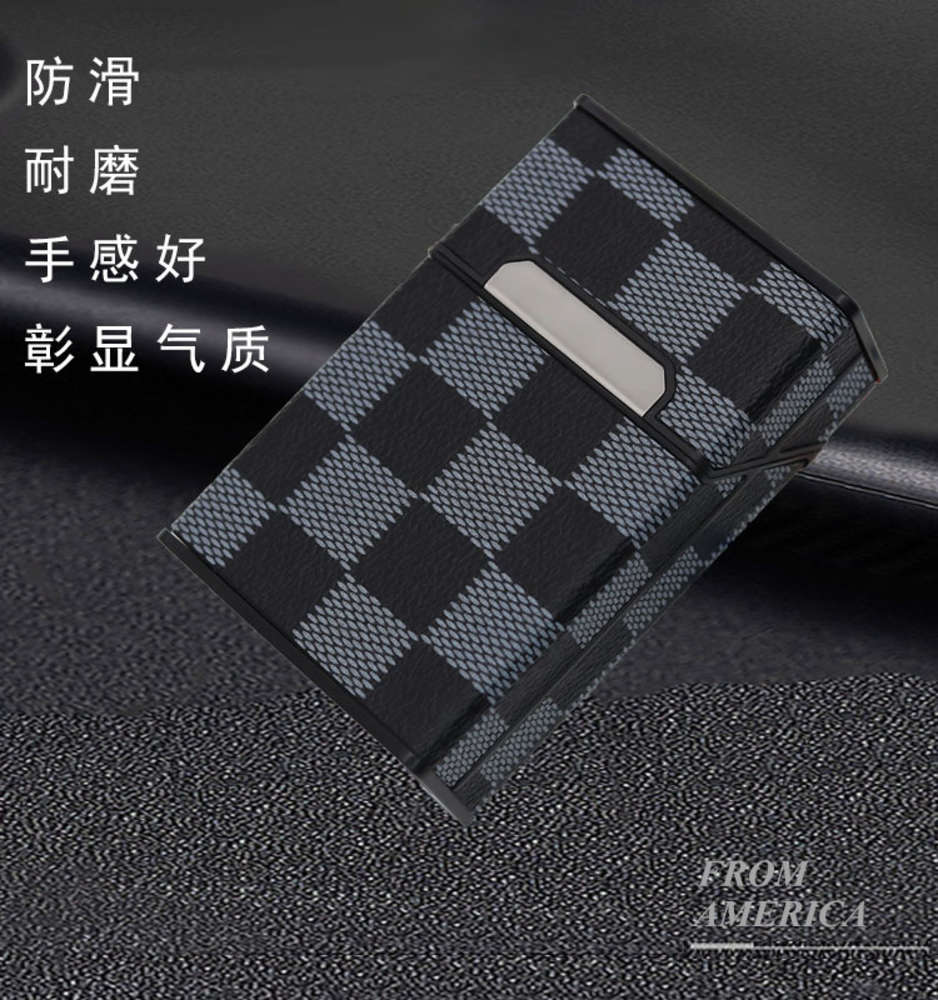 

Cigarette case Tiktok, leather, creative PPI box, Korean leather case, male cigarette box.