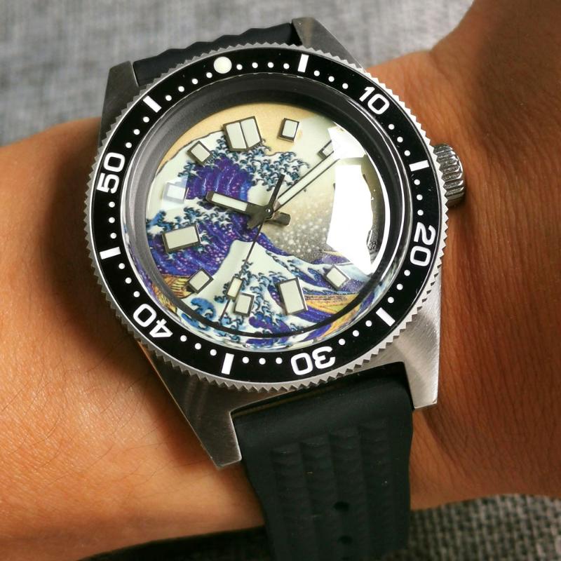 Wristwatches 41mm 62MAS Tandorio Automatic Domed Sapphire Glass Luminous NH35A Movement 300m Diving Men's Watch-image-721267201