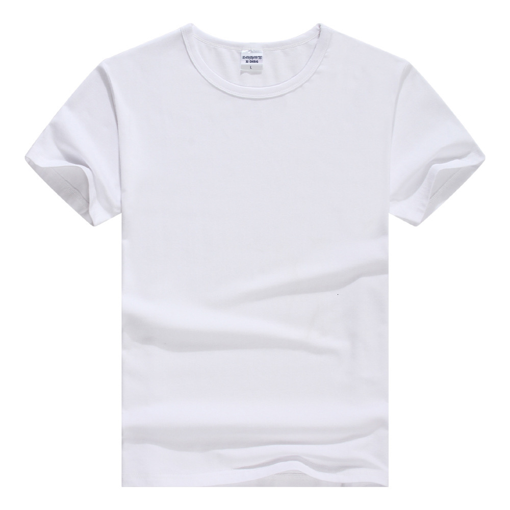 

Men's T-shirt Half Sleeve Korean Large Size Top, White;black