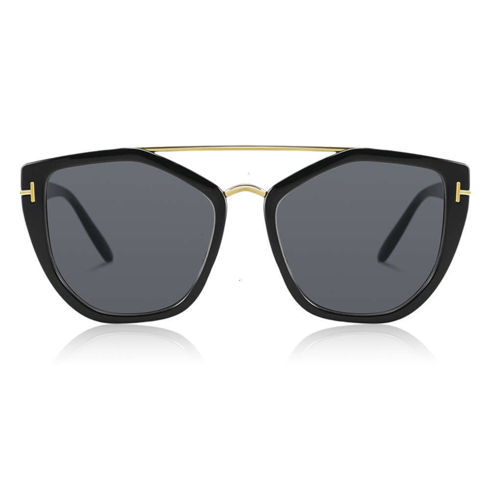 

sunglasses 2021 New brand Ladies Black Eye Women Luxury Designer T Fashion Metals Gradient Sunglasses Oculos