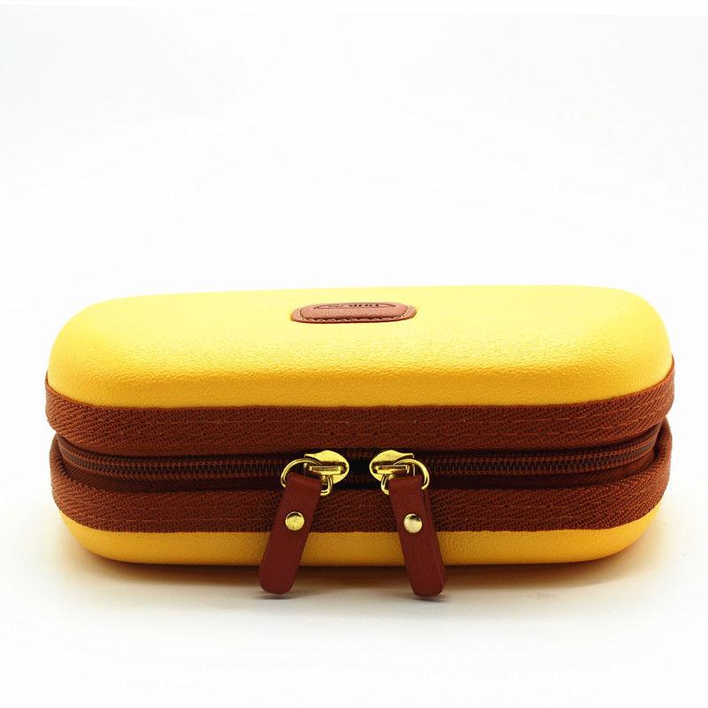 

Cosmetic Bags & Cases Portable Lady Makeup Bag Fashion Versatile Hard Shell Pressure Proof Wash Storage Clutch, Yellow