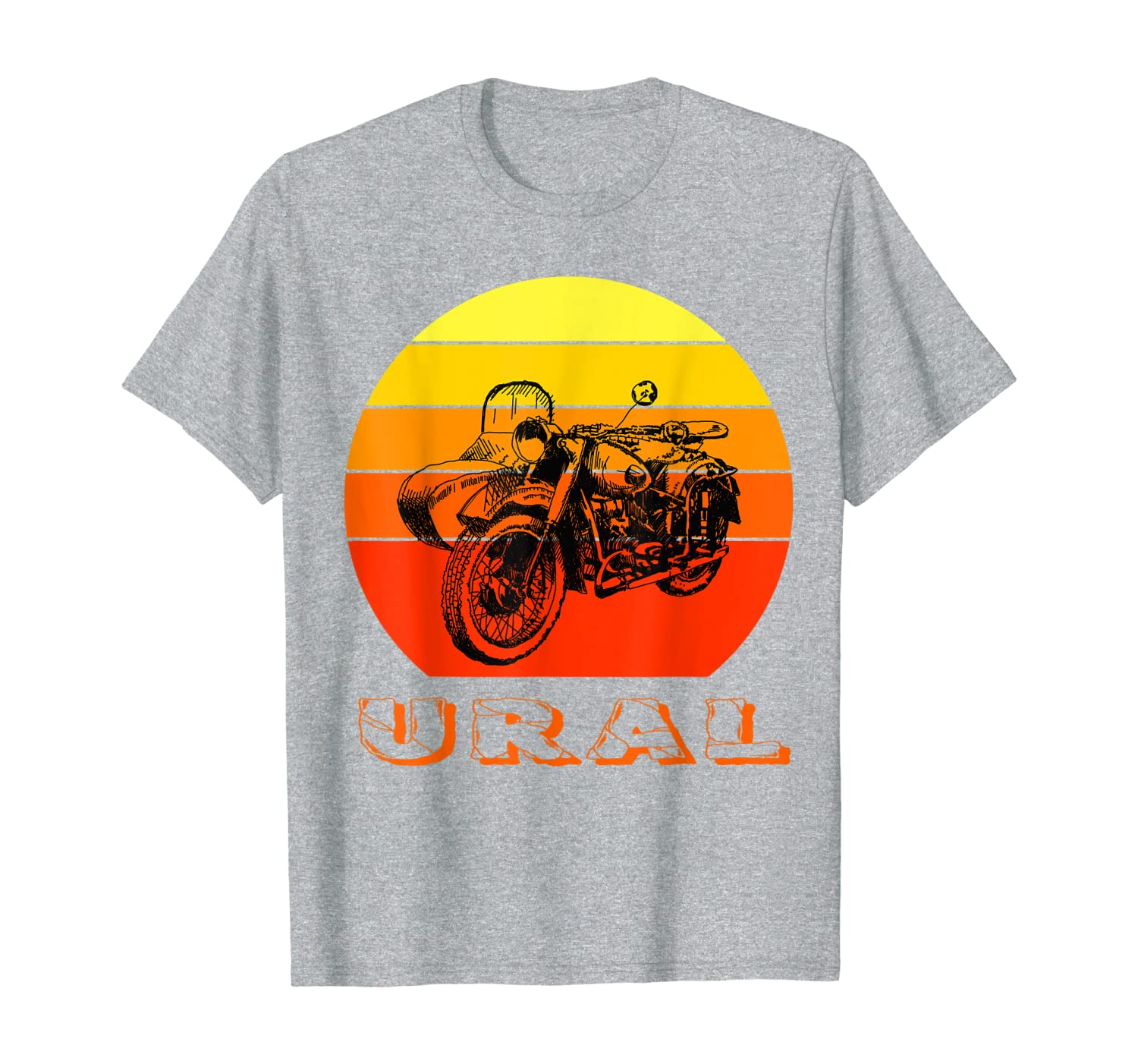 

Retro Motorcycle Ural T-Shirt - Vintage Sidecar Motorbike, Mainly pictures