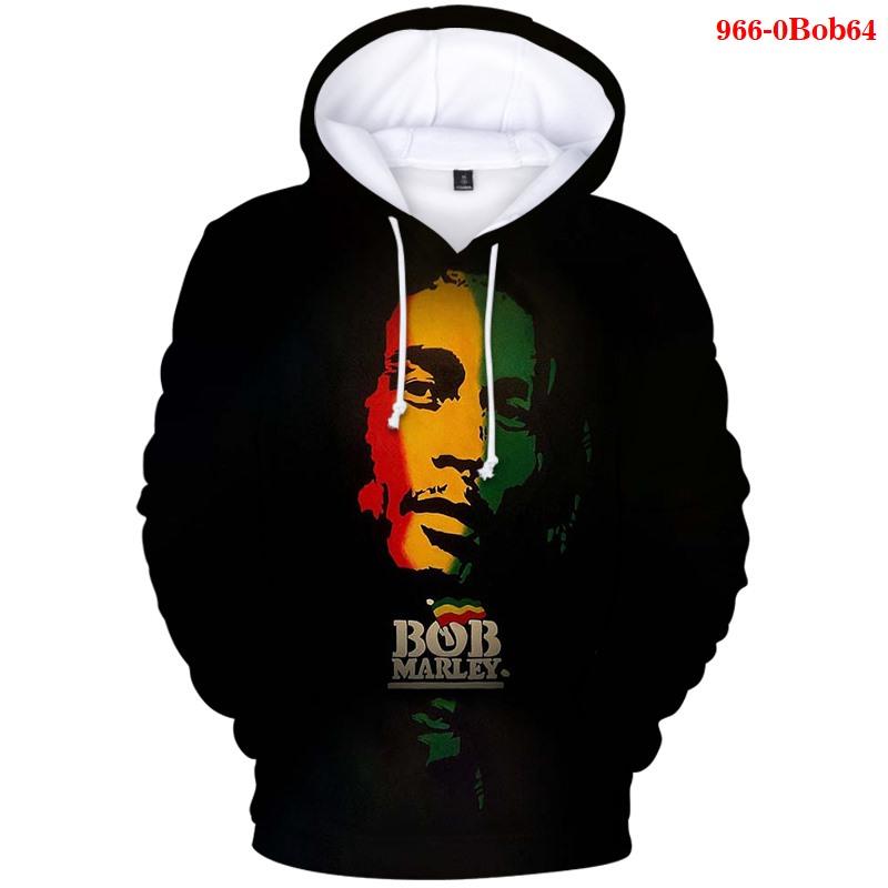 

Men's Hoodies & Sweatshirts Harajuku 3d Bob Marley Print Men's Clothing Oversiezed Hoodie Women Fashion Mar Kids Clothes, 0bob-04