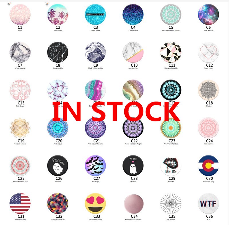 

Universal Cell Phone Holder Top Glue Expandable Grip Stand 360 Degree Finger Flexible Holders For iPhone Samsung Huawei Xiaomi With Retail Box