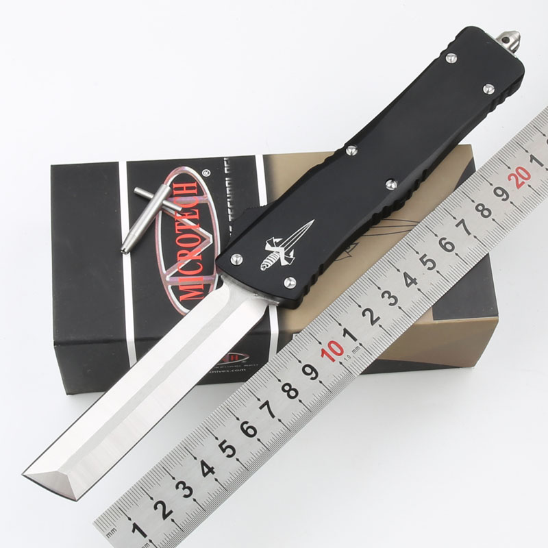 

MICROTECH Automation Knife Interceptor knife Bowie / Hellhound Tanto / Spear point D2 steel blade knives Tactical Knife UT knifes