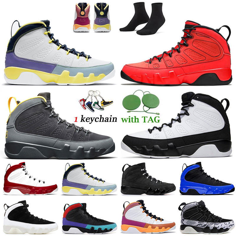 

Top Quality Fashion 9s Basketball Shoes Jumpman 9 Mens Trainers Change The World Chile Red University Gold Space Jam White Off Pink Multi Color Sports Sneakers, D37 racer blue 40-47