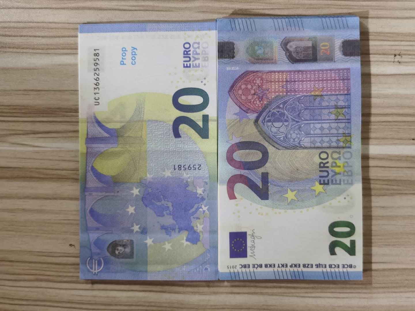 

Wholesale Prop Toy Copy money faux billet 20 Euro fake banknotes Dollar Movie props d3tty