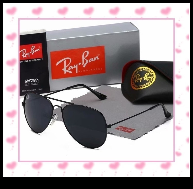 

High Quality Ray Men Women Sunglasses Vintage Pilot Wayfarer aviator Brand Sun Glasses Band UV400 Bans Ben With box and case 3025