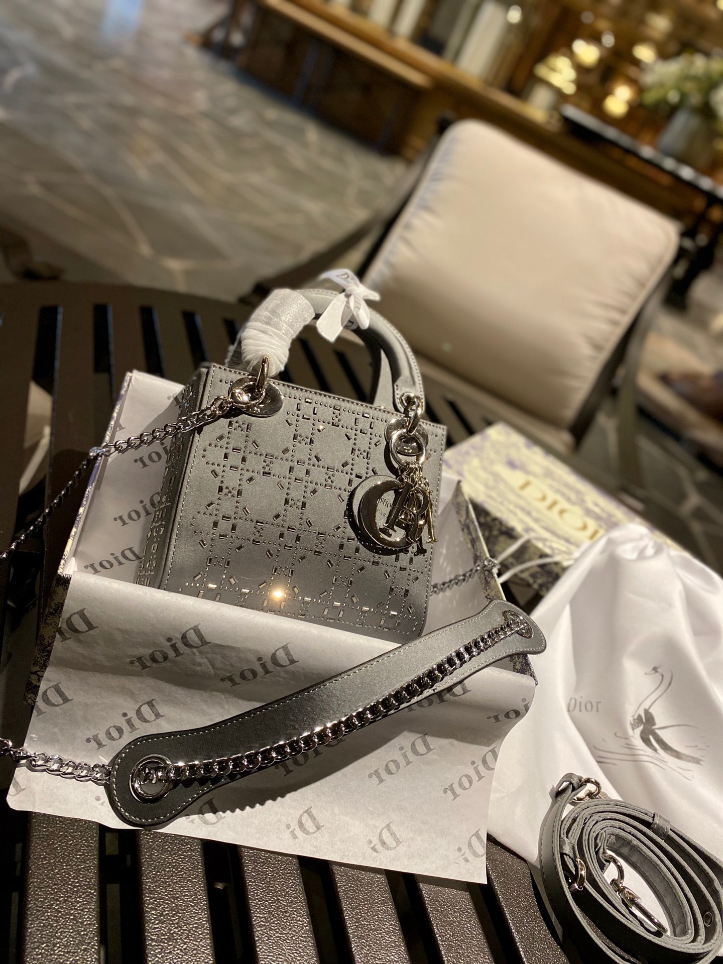 

Luxury Designers Bag handbags Women's Princess Diana handbag Diamond set custom style lady
