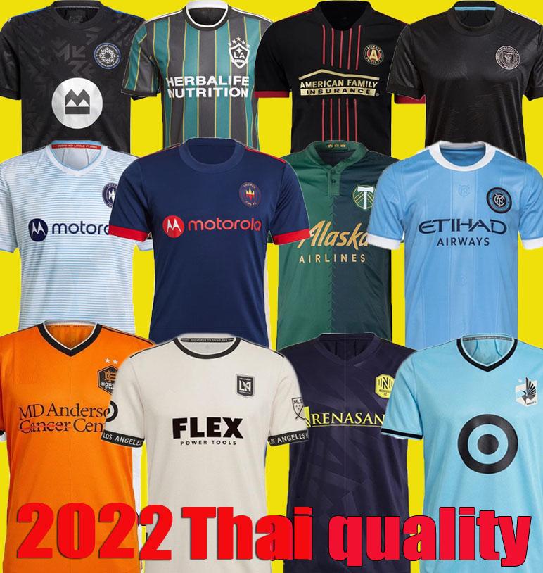 

Los Angeles MONTREAL LA lafc soccer jerseys GALAXY inter Minnesota Miami 2021 2022 Atlanta United York Nashville City FC football shirts, Black;yellow
