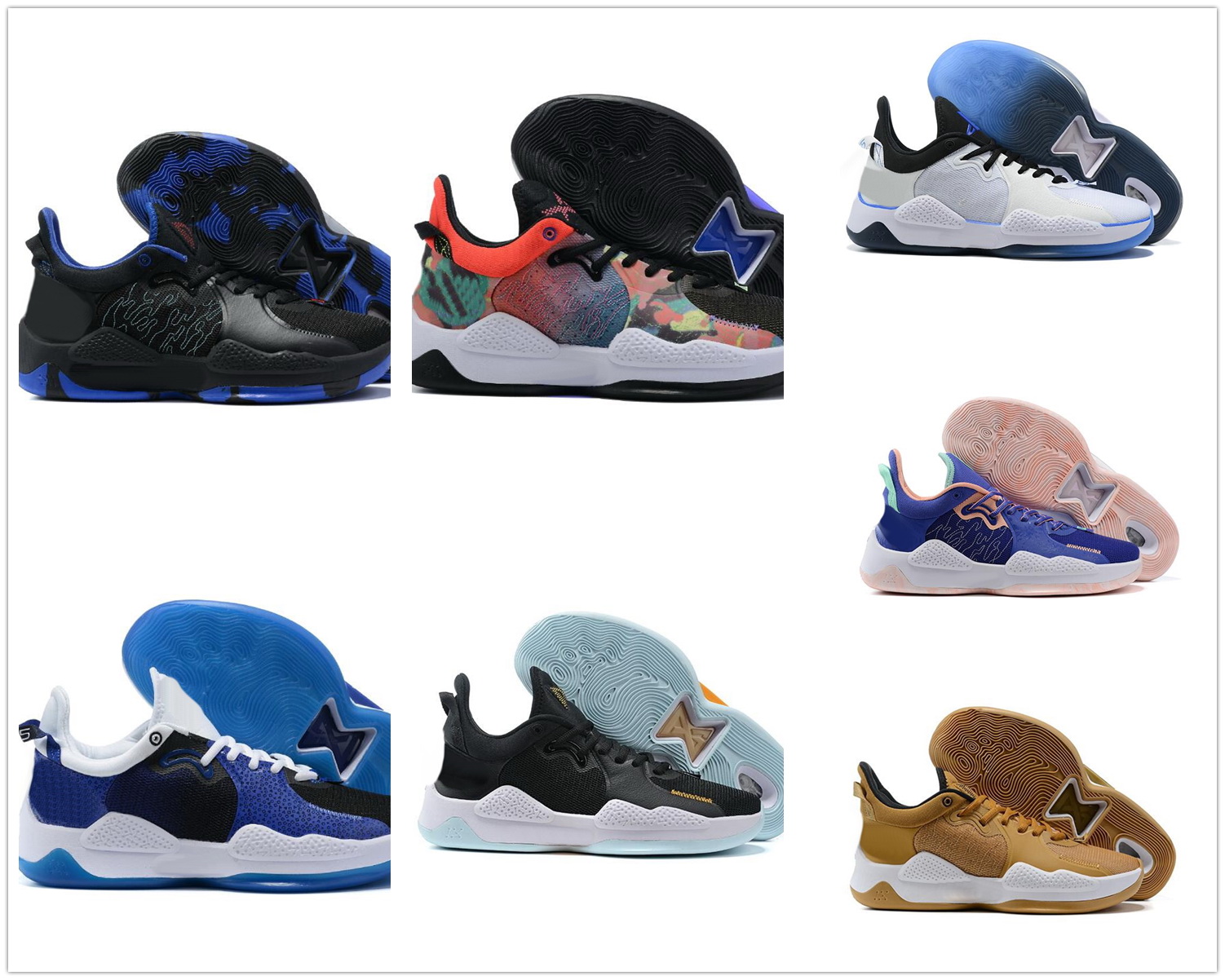 

2021 PG 5 Basketball Shoe Champions Comfort Over Everything Paul George best sports local boots s for men boots online store Black Multicolor kinghats Sneakers men, Black blue