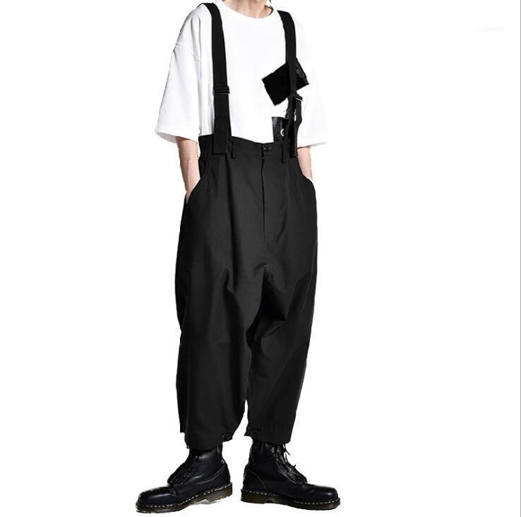 

Men's Pants Loose Harem All-match European And American Personality Fashion Jumpsuit Singer Costumes, Black