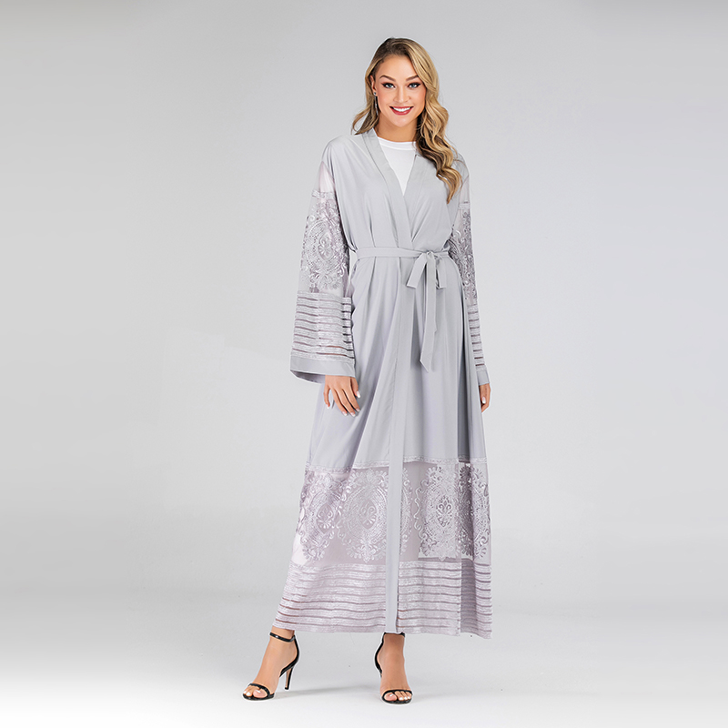 

Lace Abaya Kaftan Dubai Kimono Cardigan Muslim Dress Abayas For Women Ramadan Caftan Marocain Elbise Islamic Clothing Robe Femme