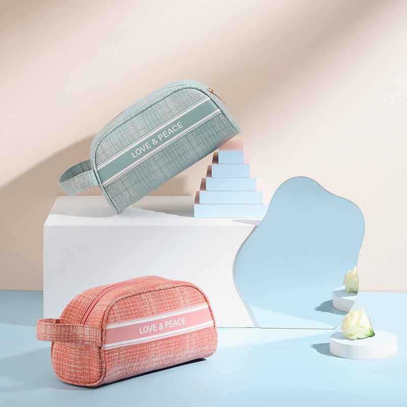 

Storage Bags Luxury Box Art Cosmetic Bag Waterproof Portable Large Capacity Washing Style For Travel