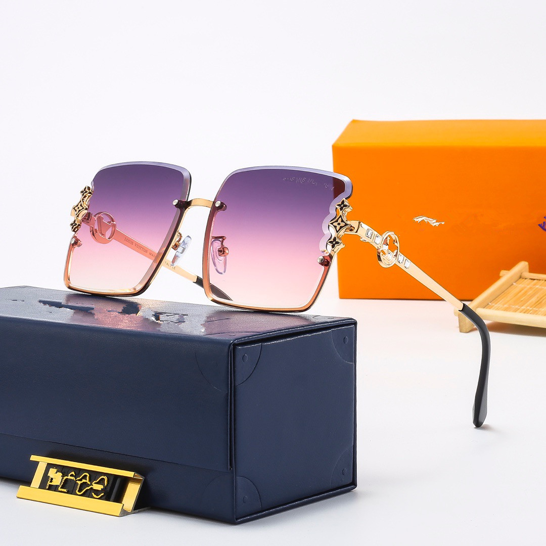 

Europe and the United States 2021 new elegant high-grade fashion square frame sunglasses