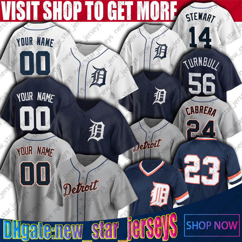 

Tigers 56 Spencer Turnbull 46 Jeimer Candelario Jersey Detroit Kirk Gibson Miguel Cabrera Jerseys Victor Reyes Jacoby Jones Jersey, Retro custom (laoh)