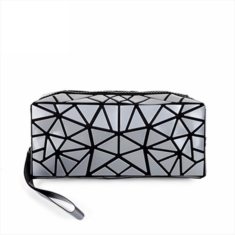 

fashion women make up cosmetic bags geometric folding casual cases travel organizer makeup toiletry kit