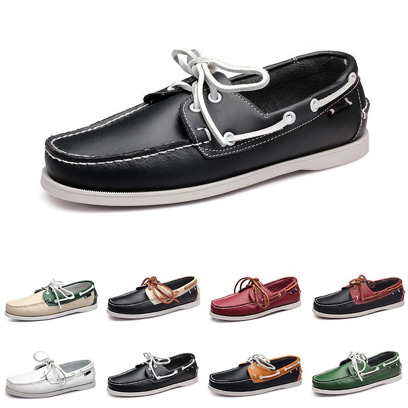 

men casual shoes loafers triple black white green Beige Mahogany taupe mens trainer sneakers Jogging walking thirteen