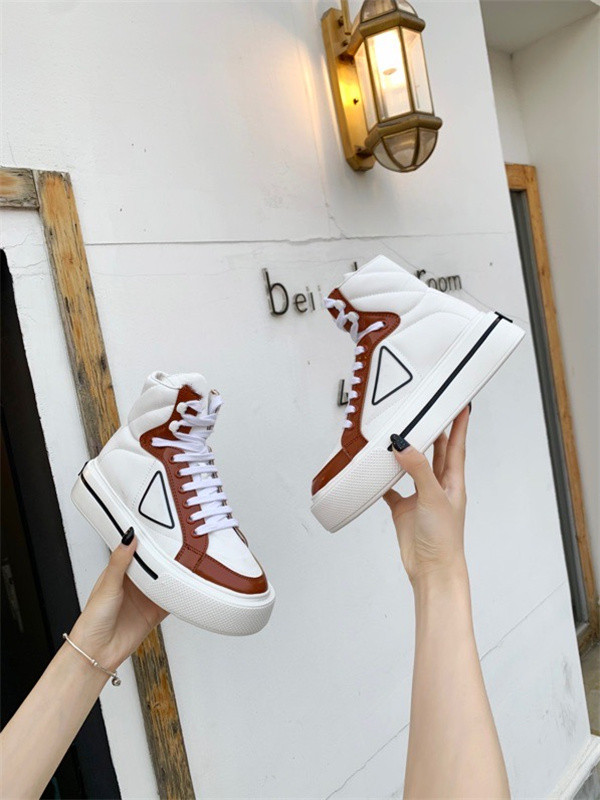 

2021 designer lady Flat Casual shoes leather platform sneaker Letters lace-up luxury woman shoes fashion new men Printed shoes Large, Choose the color