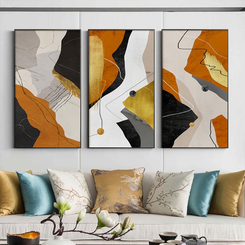 

Paintings Modern Abstract Marble Canvas Art Print Gold Foil Pictures For Living Room Bedroom Scandinavian Home Decor Wall Poster