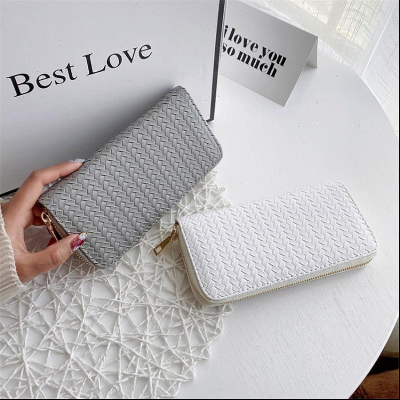 

womens wallet long zipper japanese and korean style fashion pu leather clutch multifunctional large capacity mobile phone case, Red;black