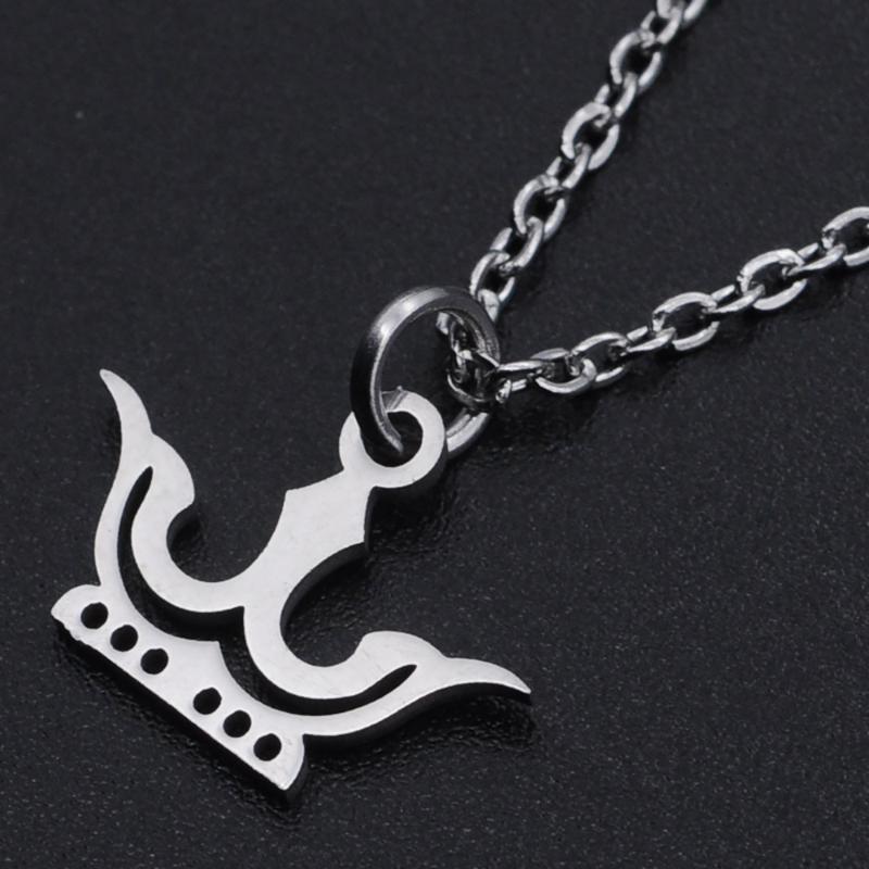 

Pendant Necklaces Crown Stainless Steel Charm Necklace For Women Accept OEM Order Drop Dainty Fashion Jewelry