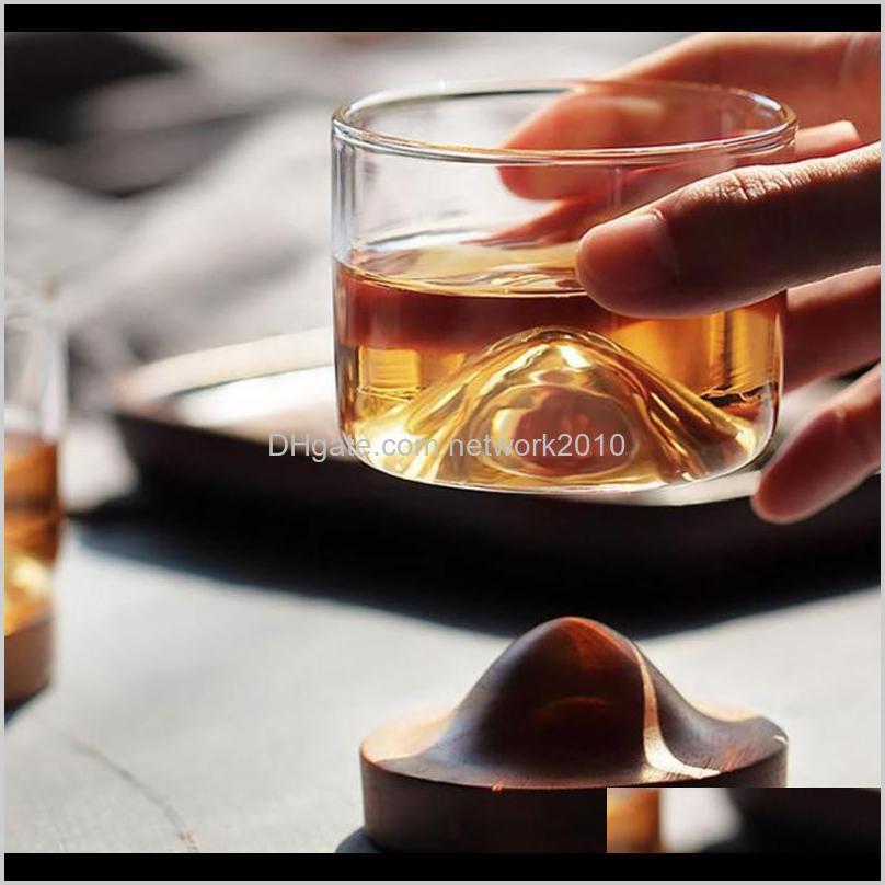 

Glasses Home Kitchen Mountain Wooden Bottom Irish Transparent Glass Tea Cup For Whiskey Wine Vodka Bar Club Tools 9Peld 6Ez5O