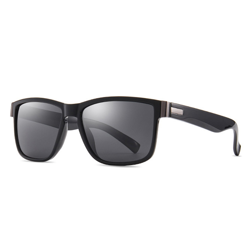 

VENGOM Square Sunglasses Men's Polarized Retro Wind Mirror Ladies Fashion Driving Glasses, White;black