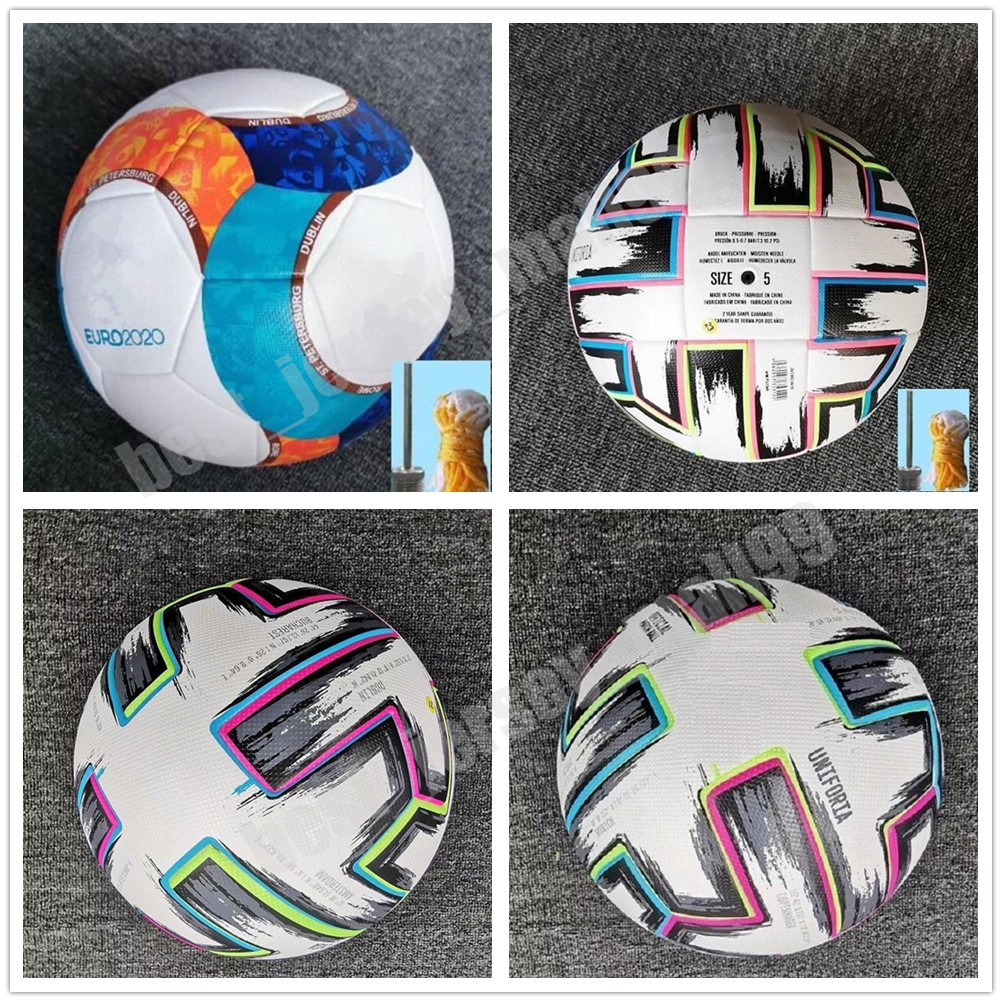 

2021 2022 Top quality European Cup Soccer ball size 5 Final KYIV PU balls granules slip-resistant football