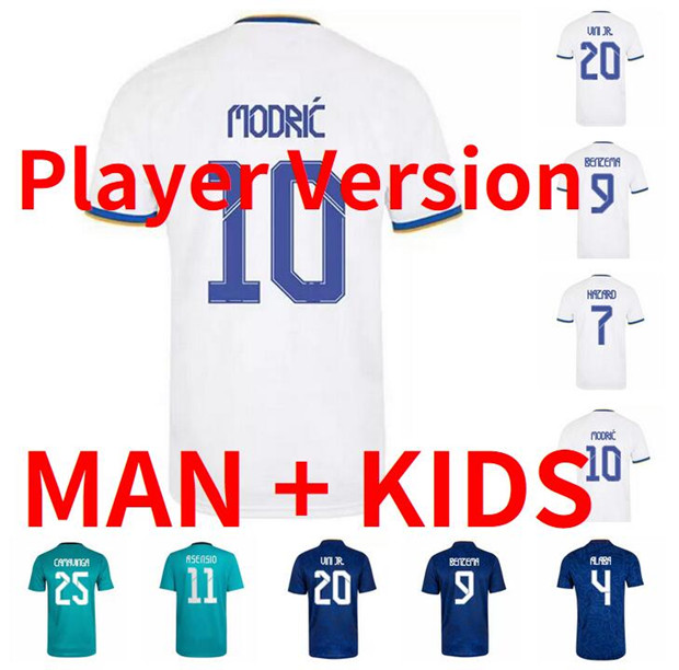 

20 21 ALABA CAMAVINGA BENZEMA soccer jerseys 2021 2022 HAZARD camiseta de futbol MBAPPPE ALABA CASEMIRO MODRIC ASENSIO football shirt kids camisa futebol