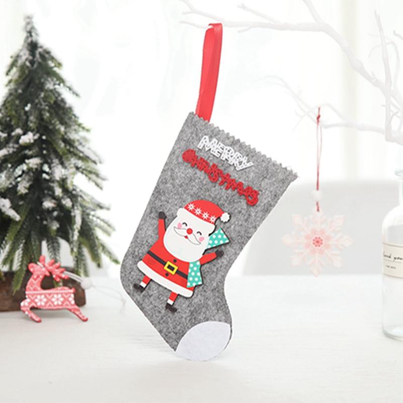 

Christmas Decorations Tree Pendant Santa Snowman Ornaments Year Socks For Home Party Wedding