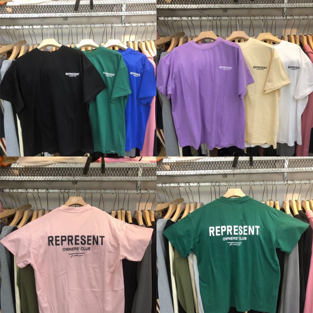 Summer Style Oversize Men Women Short Sleeve Tee Fit Represent Owners Club T-shirt Big Print Man t Shirt Tees-image-747999566