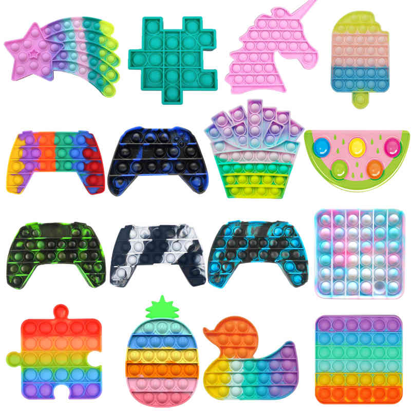 

Game Controller Form Push Up Children Popits Zappeln Toys Adult Gamepad Antistress Hand Push Blows Sensory Toys 2021 New wholesale