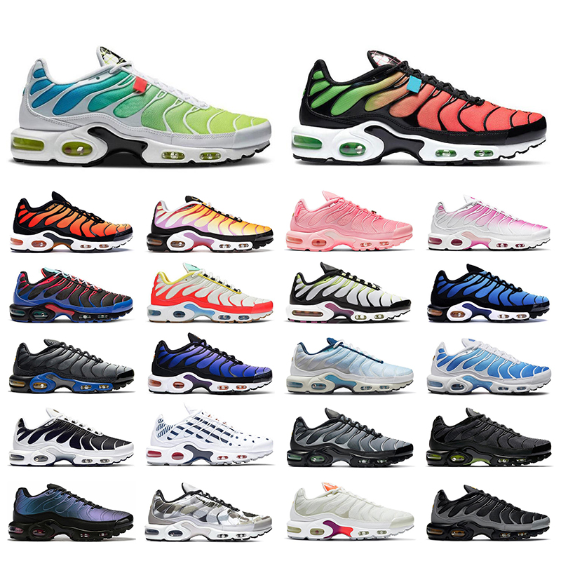 

2022 tn plus Men women running shoes Worldwide Pack Crimson Green Black White Bat Oreo outdoor sneakers mens trainer des chaussures, Sail digital pink 30-40