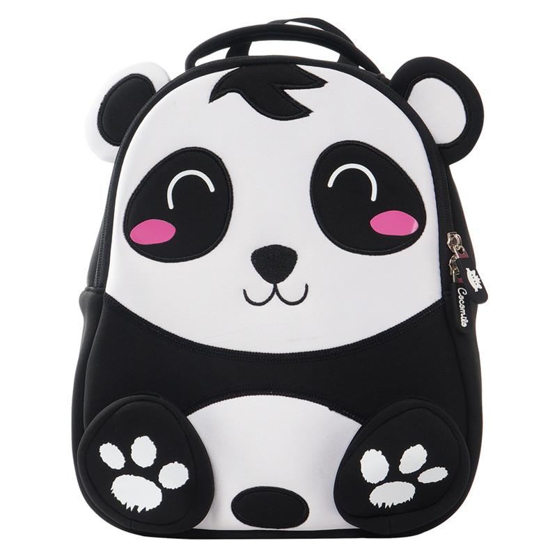 

School Bags Kids Brand 3D Cute Panda Print Bag For Boys Girls Cartoon Animal Backpack Mochila Infantil Fashion Anti Lost Toddler Gift, Pck1-107