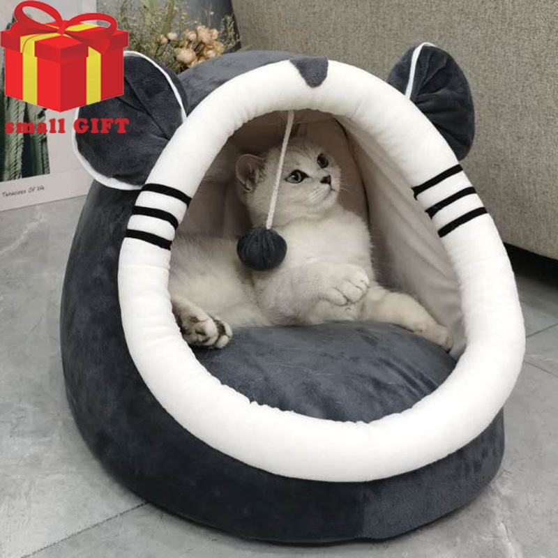 

Fodabe Cat Pet Bed for sma medium Pet Dog Soft Nest Kenne Kitten Bed House Seeping Bag Pets Winter Warm Cozy House Cave