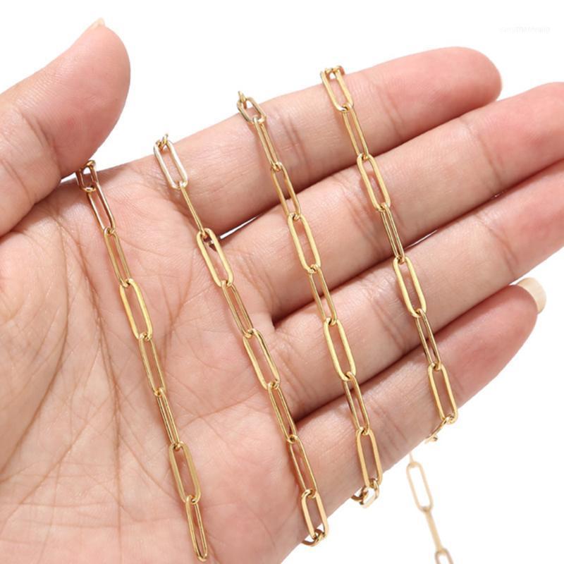 

Wholesale Width 4mm Hip Hop Stainless Steel Flat Cable Link Chain Necklace For Men And Women1