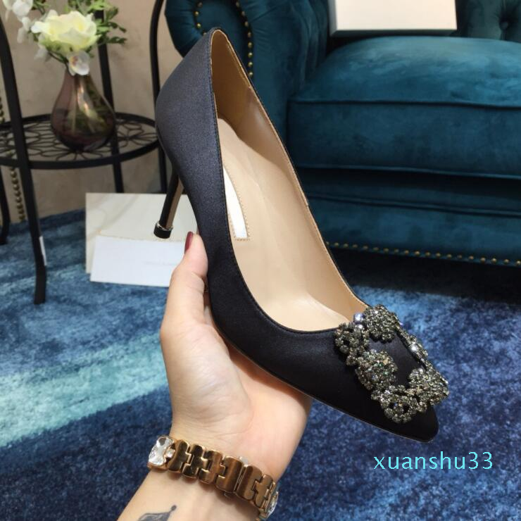 

2020 high quality Designer Party Wedding Shoes Bride Women Ladies Sandals Fashion Sexy Dress Shoes Pointed Toe High Heels Leather Glitter, 12
