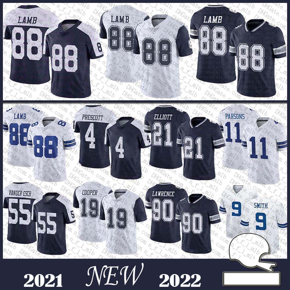 

88 CeeDee Lamb 11 Micah Parsons Football jersey 4 Dak Prescott Ezekiel Elliott Amari Cooper Jaylon Smith Leighton Vander Esch DallasCowboyDemarcus Lawrence, Shown