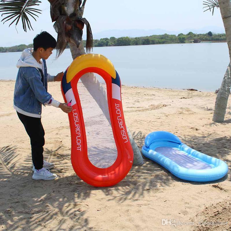 

Inflatable Floats & Tubes Floating Water Hammock Float Lounger Bed For Beach Swimming Pools Sports Air Mattresses 2021