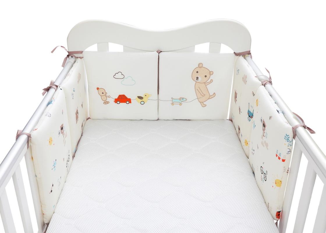 

Bedding Sets 30*30cm Soft Design Baby Bed Thicken Bumpers One-piece Crib Around Cushion Cot Protector Pillow Borns Room Decor
